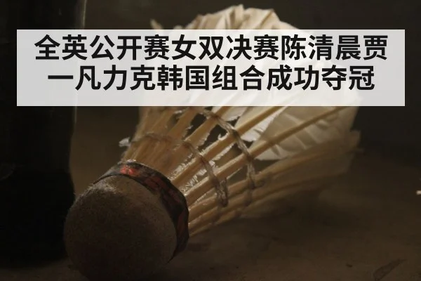 全英公开赛女双决赛陈清晨贾一凡力克韩国组合成功夺冠